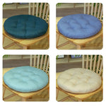coussin rond épais anti dérapant imperméable coton polyester moderne lavable bleu gris rose camel