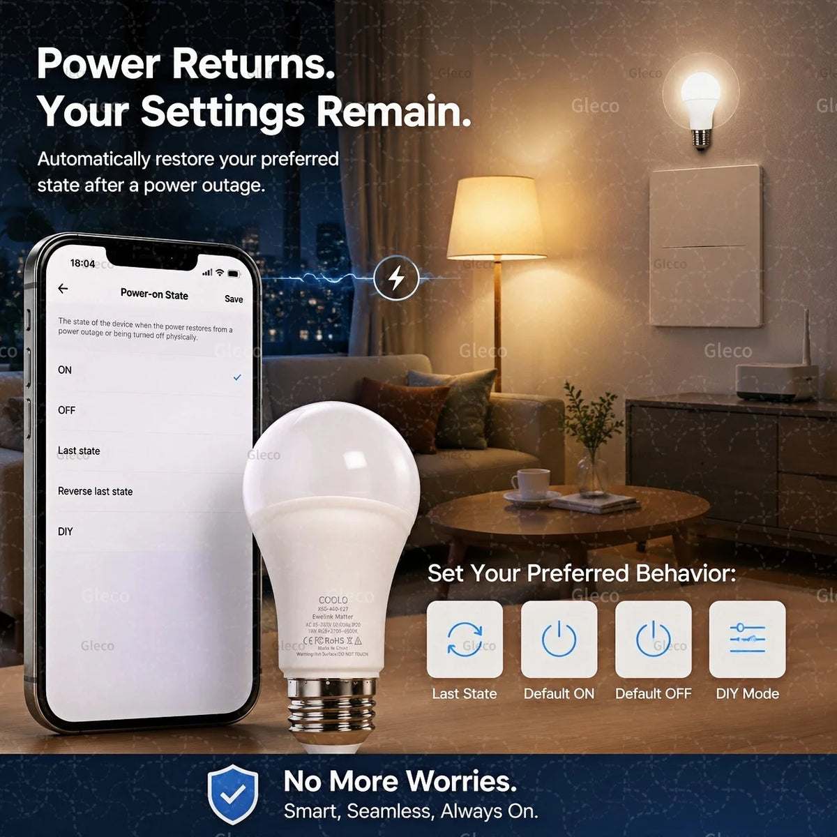 ampoule led intelligente e27 wifi blanc moderne sans tuya app 15w 18w 9w