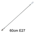 adaptateur culot E27 flexible blanc moderne 6cm 9cm 15cm 20cm 30cm 35cm 60cm