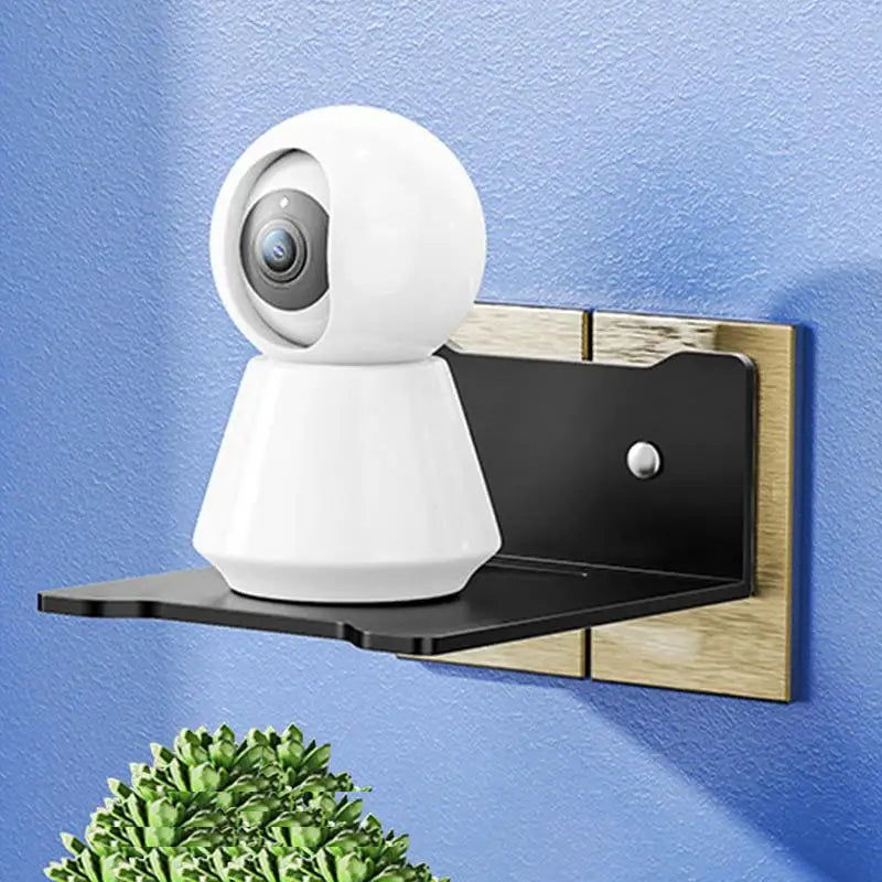 étagère murale moderne acier inoxydable plaque fixation prise cache livres plantes diffuseur huiles essentielles