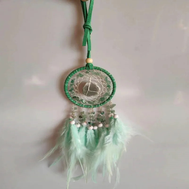 attrape rêves ethnique plumes filetage boho chic crochets ornement suspendu