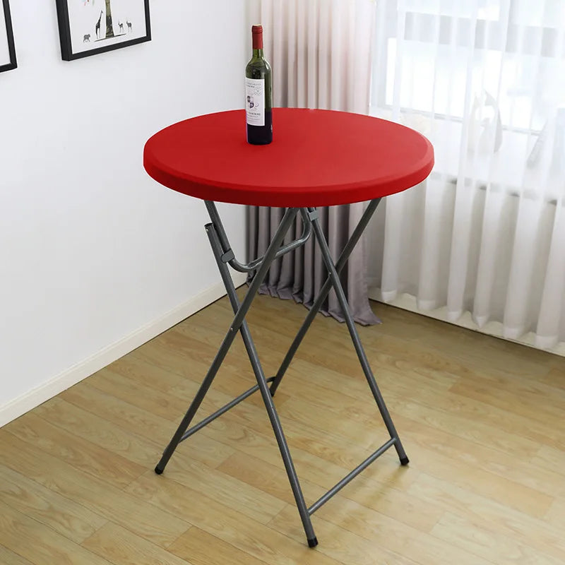 nappe table ronde extensible spandex imperméable banquet mariage fête décoration intérieure extérieure
