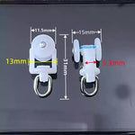 anneau métallique rondelle plastique clips rideau blanc noir rail rideau