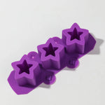 moule silicone étoile moderne vert violet rouge rose opaque gâteau