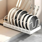 rack vaisselle moderne rangement épices couches assiettes bols blanc noir