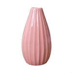 vases céramique plissés blanc vert bleu rose minimaliste décoration maison salon