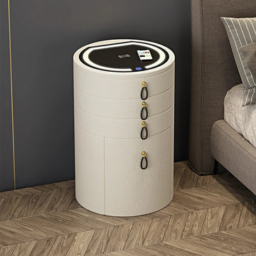 coffret bijoux moderne couleur beige bleu gris vert matériau bois opaque