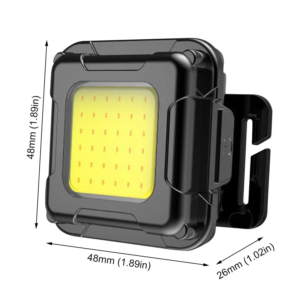 lampe frontale led rechargeable usb clip noir moderne camping pêche randonnée travail