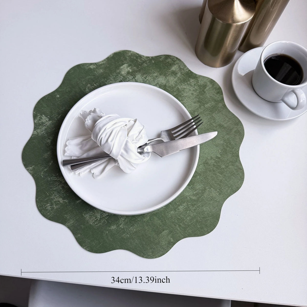 serviettes table velours moderne vert marron gris rose beige respectueuses environnement