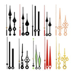 aiguilles montre réparations horlogerie classique or noir élégantes différentes formes motifs décoratifs fixations mouvement