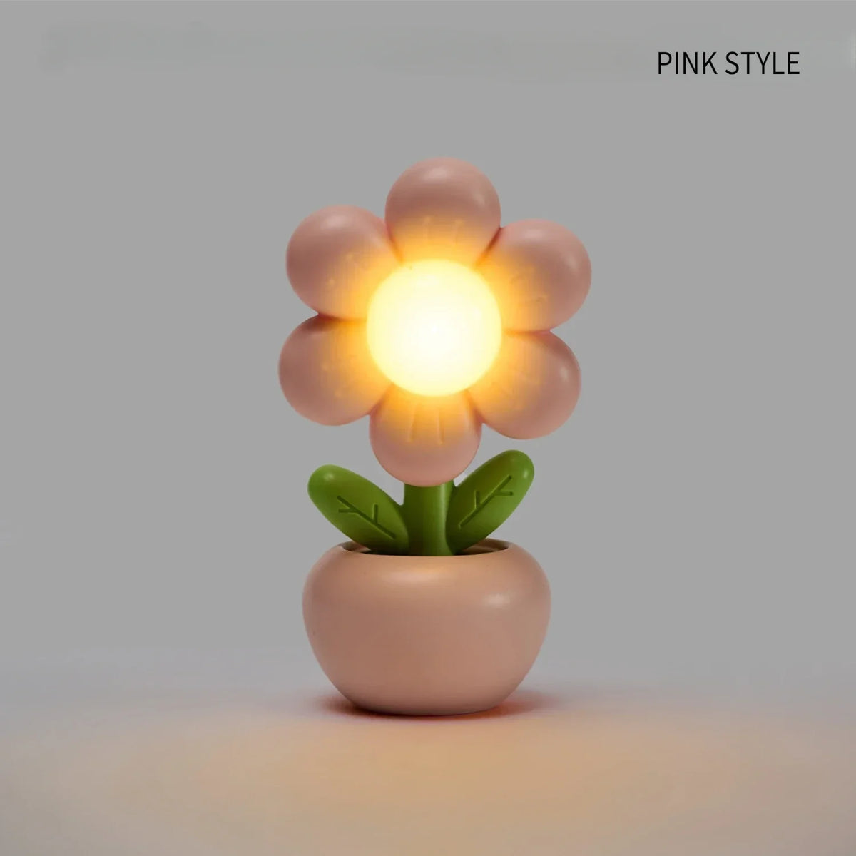 veilleuse led fleur rose verte violet moderne chambre enfant table basse ambiance tactile 3v