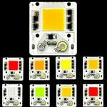 ampoule led cob 50w ac 220v blanc jaune rouge extérieure spotlight chip led moderne