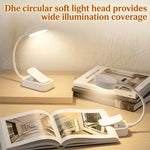 lampe lecture pince rechargeable blanc moderne certification cem rohs 180° angle large base charge