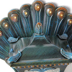 lampe murale paon baroque bleu doré motif brillant éclairage maison applique murale ip65 aluminium