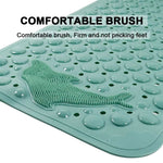 tapis bain antidérapant pvc dauphin moderne 35x70cm drainage texturé bulles ventilation gris rose