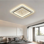 plafonnier led moderne blanc doré minimaliste éclairage cuisine chambre salon