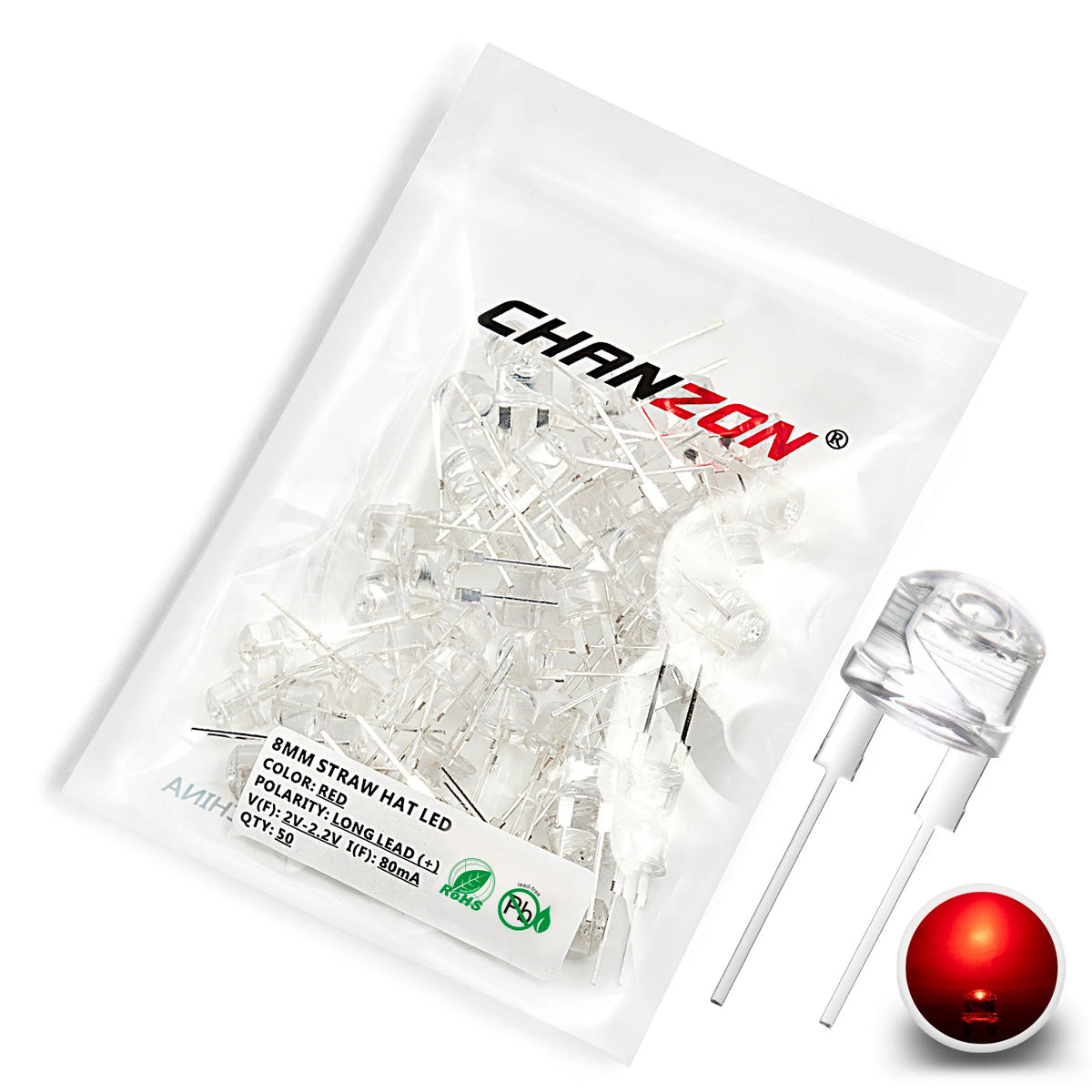 diodes led ultra brillantes 8mm transparentes modernes 25w 2w multiples couleurs électro bricolage