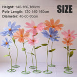 fleurs artificielles papier grandes marguerites décoration mariage anniversaire événements transparentes moderne minimaliste