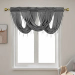 rideau fenêtre jacquard floral velours semi transparent élégant franges décoratives tringle rideau