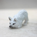 figurine renard bois artisanal orange beige stylisée décoration maison