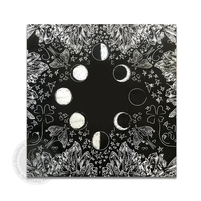 tapis polyester imperméable noir motifs religieux rituels astrologiques usage maison fête
