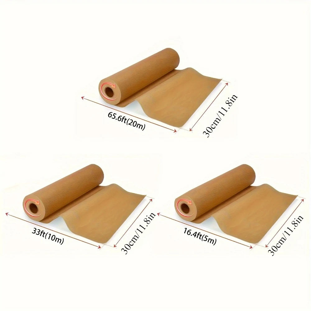 papier cuisson non adhésif marron clair 5m 10m 20m anti décharge grill four air