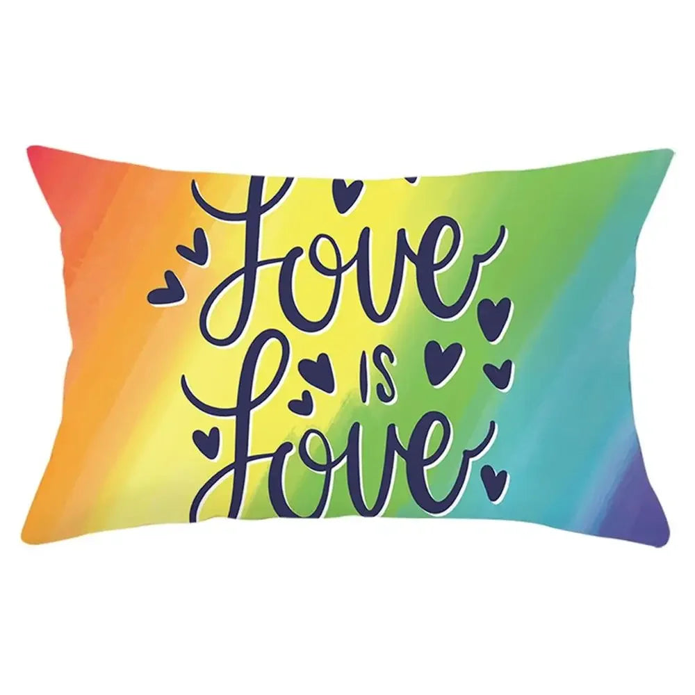 coussin rectangulaire géométrique multicolore décoration intérieure moderne polyester confortable 30x50cm fixations