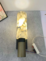 lampe murale moderne led marbre cuivre blanc gris noir clips