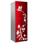 autocollants decoratifs fleurs papillons noir blanc minimaliste adhésif mur 30x30cm 60x40cm 70x25cm decoration maison