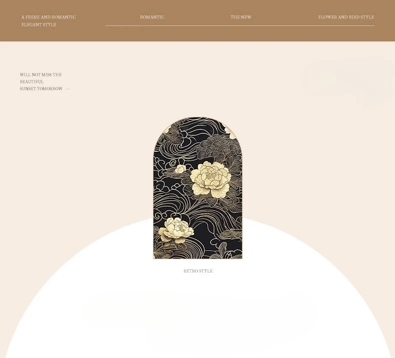 paravent vintage fleurs blanches noires motifs floraux artisanal doré salon chambre étude