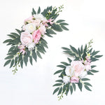décorations florales mariage fleurs roses eucalyptus vert blanc anniversaire baby shower