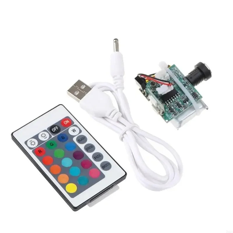 lampe led réglable 16 couleurs télécommande intégrée charge usb nocturne