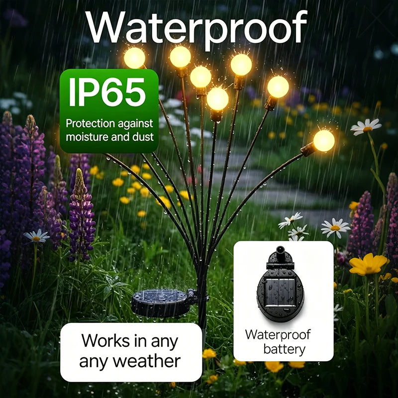 lumière solaire moderne 10led 12led 20led 6led boules lumineuses noir extérieure imperméable patios