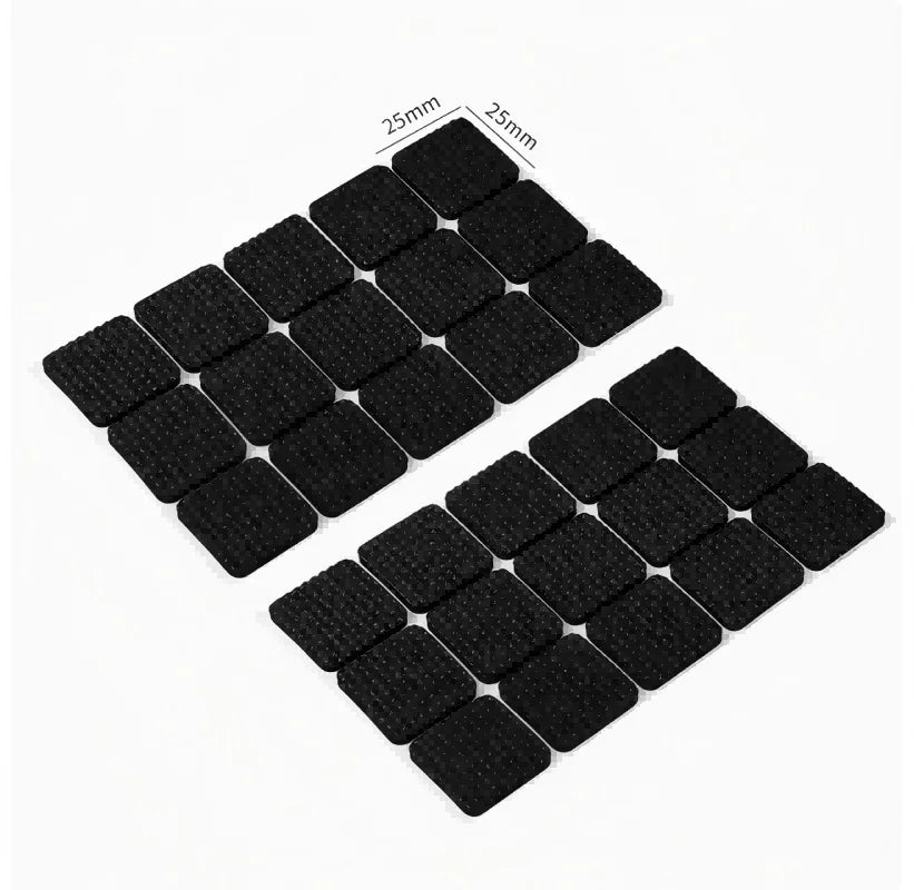 protections pieds meubles antidérapantes autocollantes texturées noir utilitaires adhésif rondes carrées rectangulaires fleurées