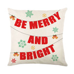 coussin carré noël arbre renne guirlande bonhomme neige décoration maison traditionnel opacité fixe