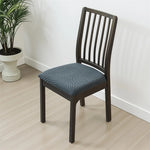 housses chaise rayées bleu gris modernes extérieur accueil 1pc fixées polyester spandex