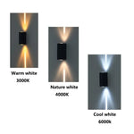 applique murale led noir contemporaine ip65 fixations vis 2492000lm 85265v