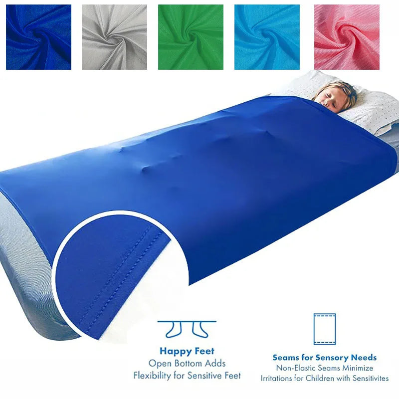 couverture sommeil bleu uni moderne enfant adulte polyester lit 132cm 69cm