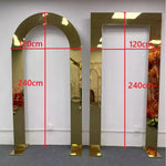 arche decorative or noir blanc moderne elegante deco mariage festivite lisse brillant