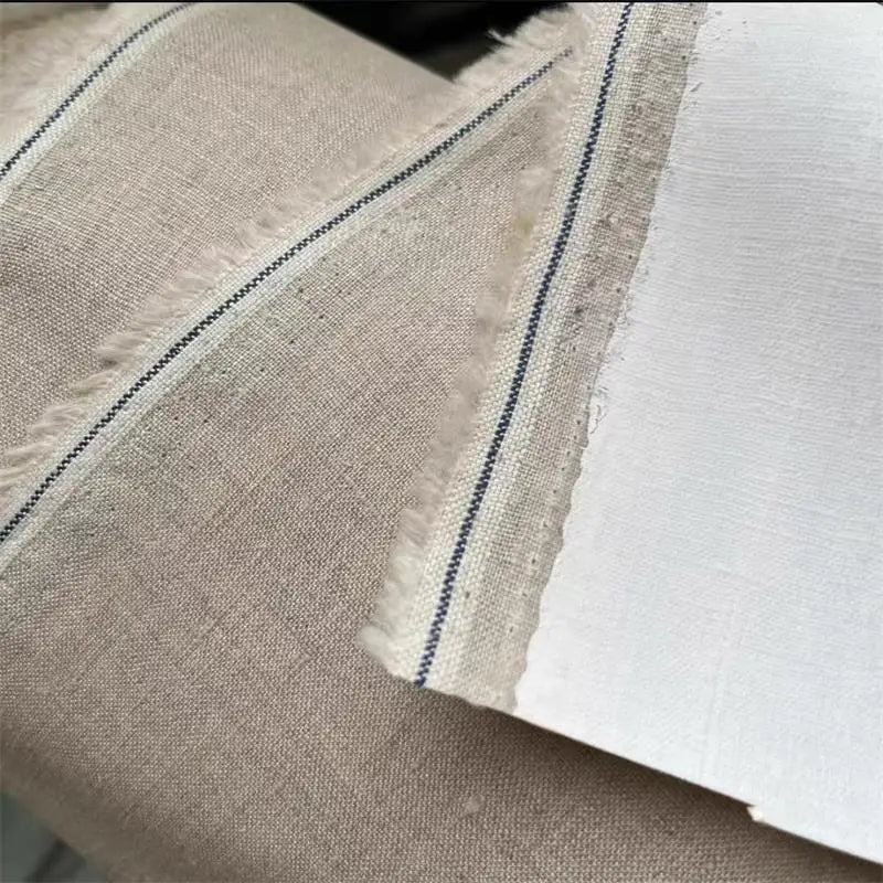 toile peinte rouleau lin texture fine medium peinture huile naturelle rustique 1.45m large