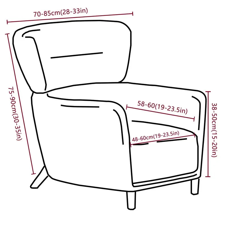 Housse fauteuil velours beige clair moderne canapé place lavable machine restaurant