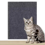 tapis chat anti griffes adhésif tranchable protège canapé gris moderne 40x300cm