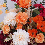 décoration événement florale mariage arches guirlandes vases feuilles épis blé