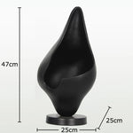 support bijoux moderne blanc noir texture grained décoration contemporain matériaux organiques fixations invisibles base