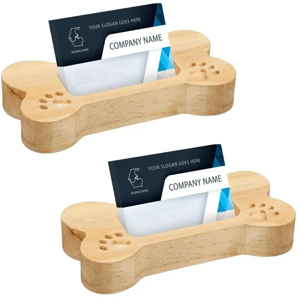 porte cartes os chien cartes visite organisateur plantes decoratif animalier motifs boisées