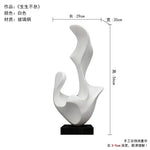 sculpture abstraite bronze patiné marbre blanc salon décoration nouvelle année noël mariage anniversaire valentin