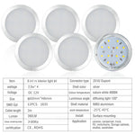 luminaire voiture blanc moderne led 12v télécommande câble adaptateur vis double face