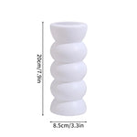 vase blanc moderne minimaliste plastique souple décoration intérieur arrondi chambre salon