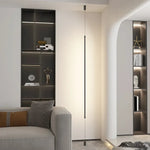 lampe poser moderne noire lisse salon chambre câble prise électrique