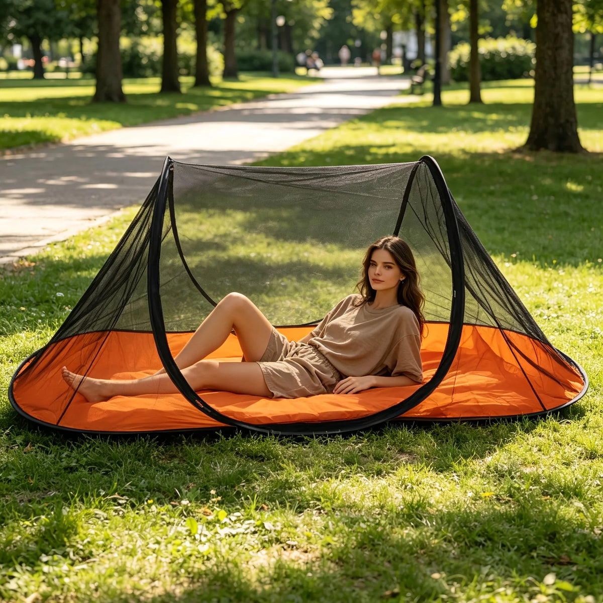 filet anti moustiques noir orange vert bleu moderne anti insectes campingextérieur
